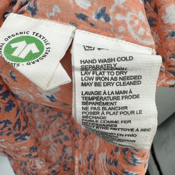 CLEOBELLA NWT Mariana Puff Short Sleeve Blouse in Peach Positano Floral // S - Picture 9 of 11